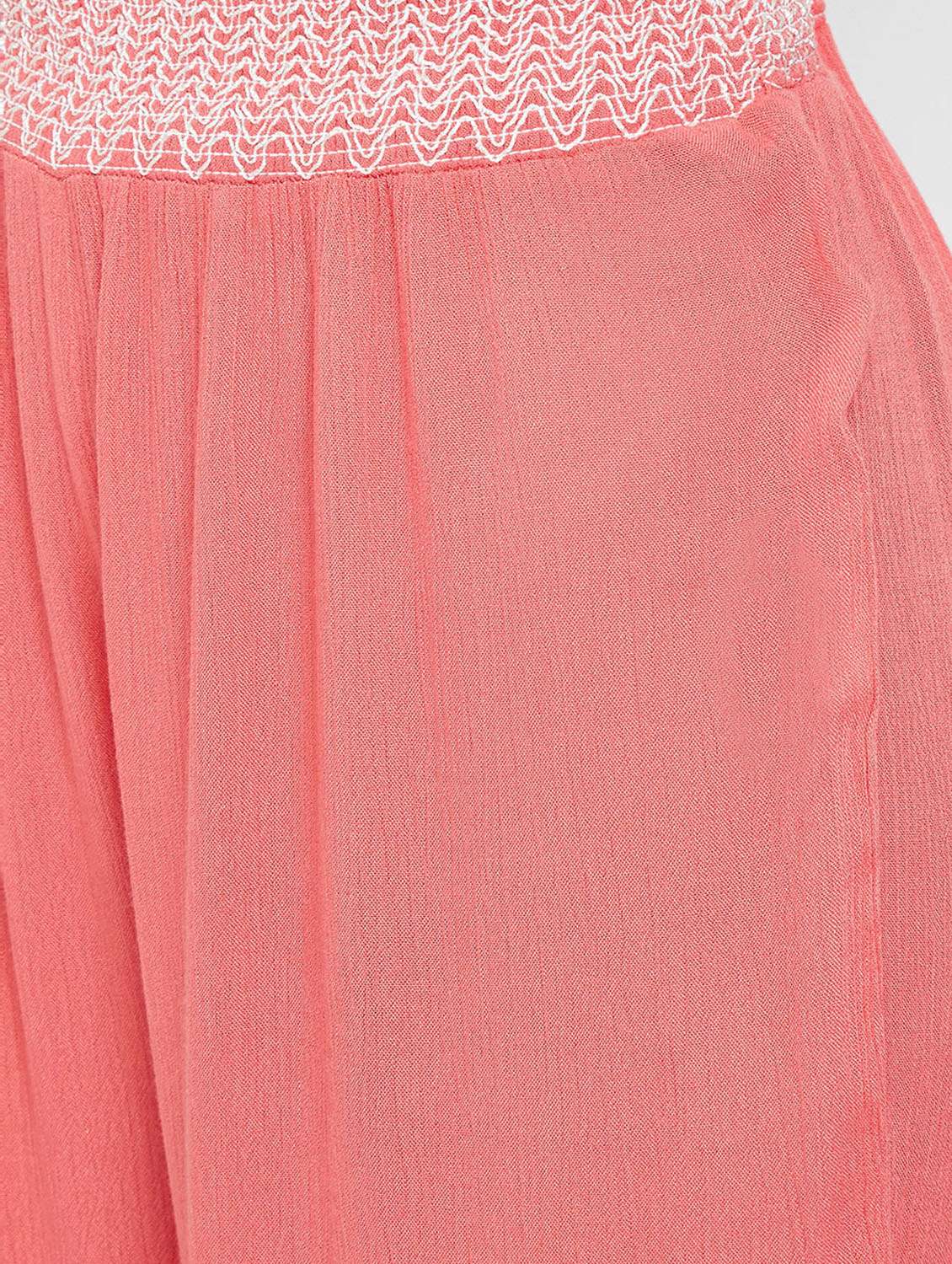 smocked waist high rise palazzo - 16332800 -  Standard Image - 4