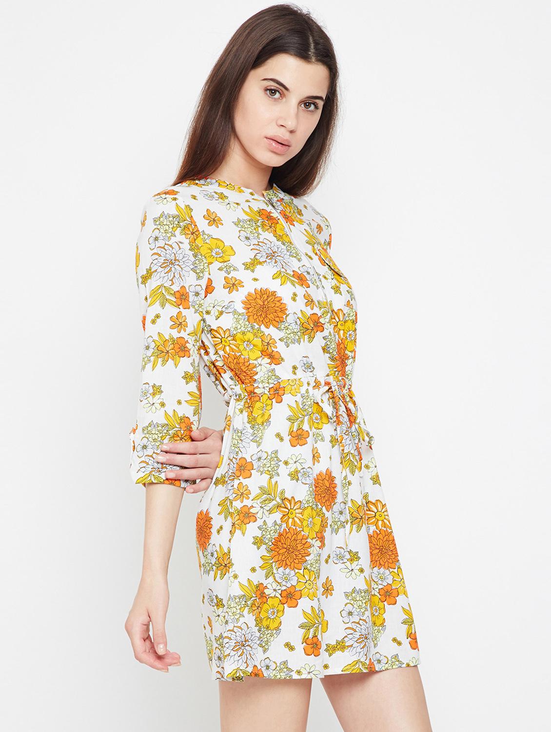 pocket patch drawstring a-line dress - 16332850 -  Standard Image - 1
