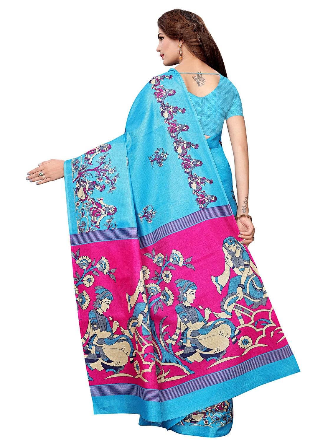 kalamkari printed saree with blouse - 16333704 -  Standard Image - 1