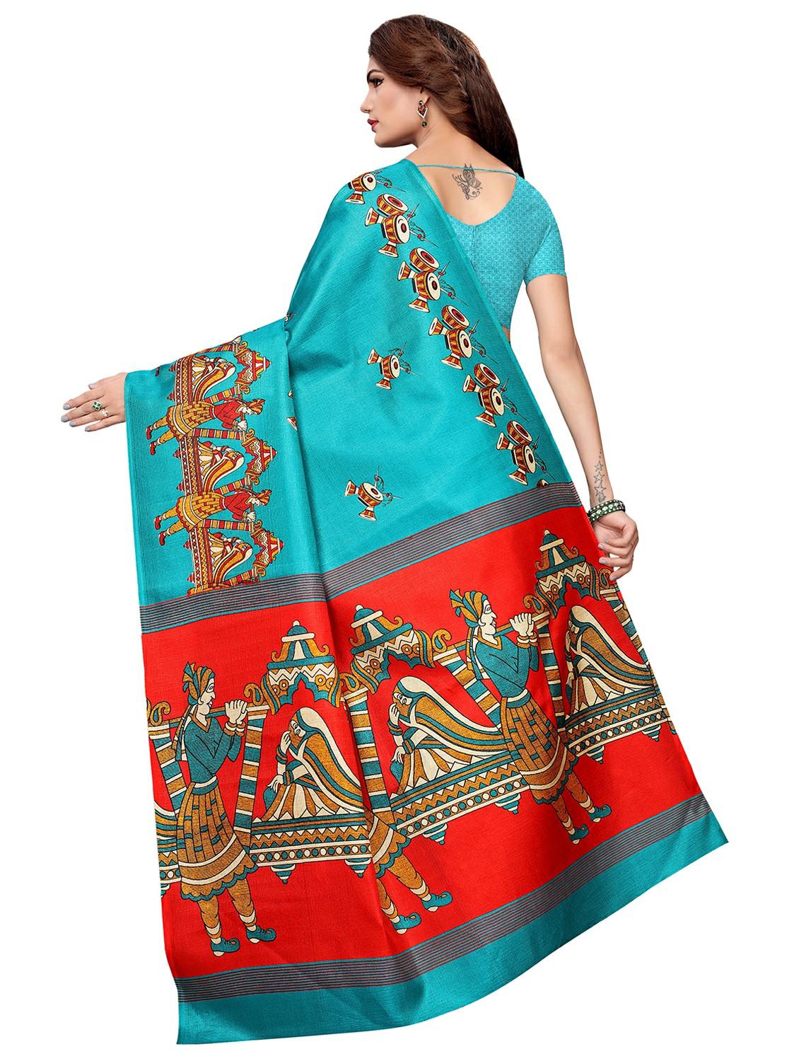 kalamkari printed saree with blouse - 16333711 -  Standard Image - 1