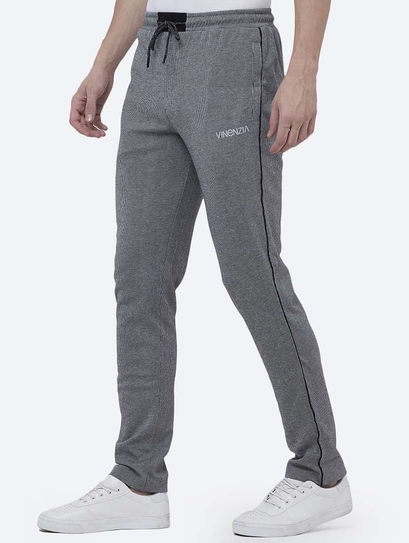 grey striped track pant - 16335290 -  Standard Image - 1