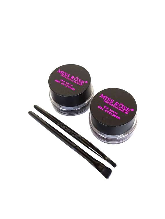 miss rose pack of 2 black gel eyeliners