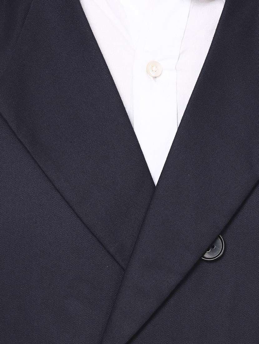 navy blue solid waist coat - 16336473 -  Standard Image - 4