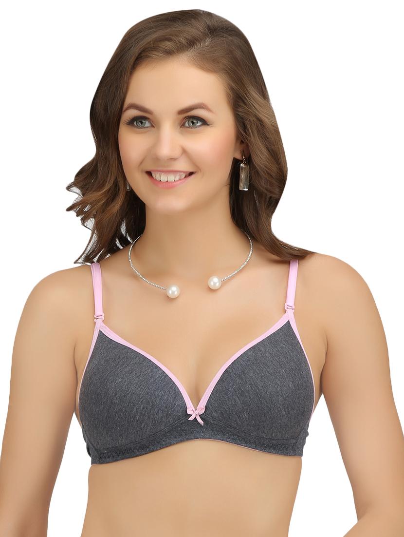 set of 2 contrast bow patch bra - 16337650 - Standard Image - 1