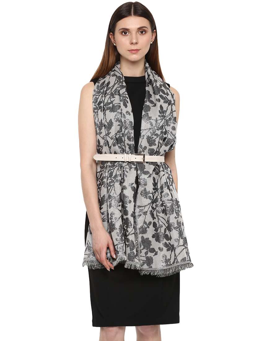grey cotton stole
