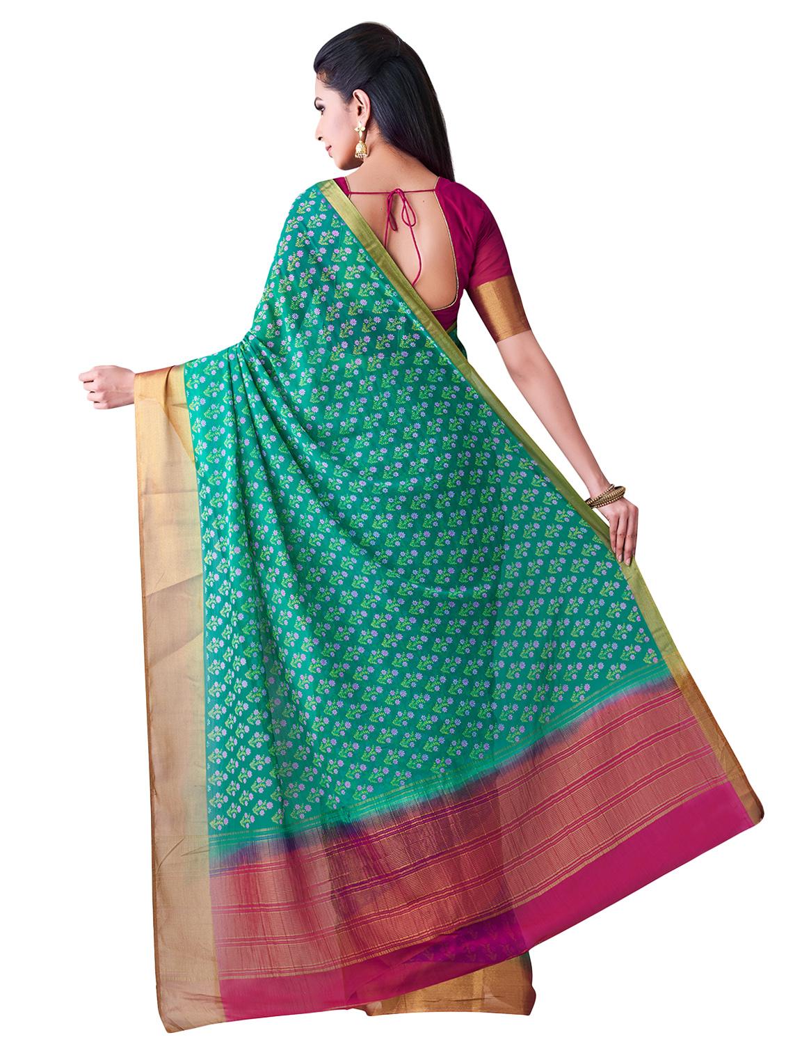 contrast banarasi saree - 16338461 -  Standard Image - 1