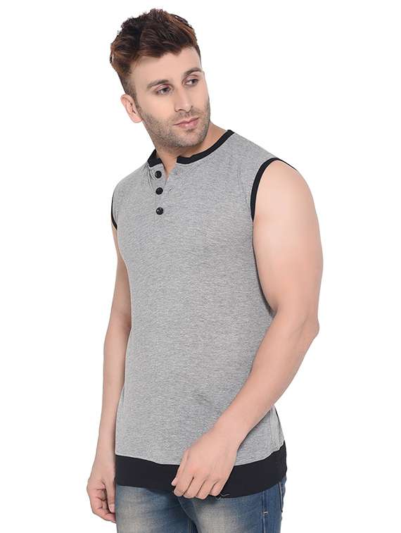 grey cut & sew t-shirt - 16341803 -  Standard Image - 1