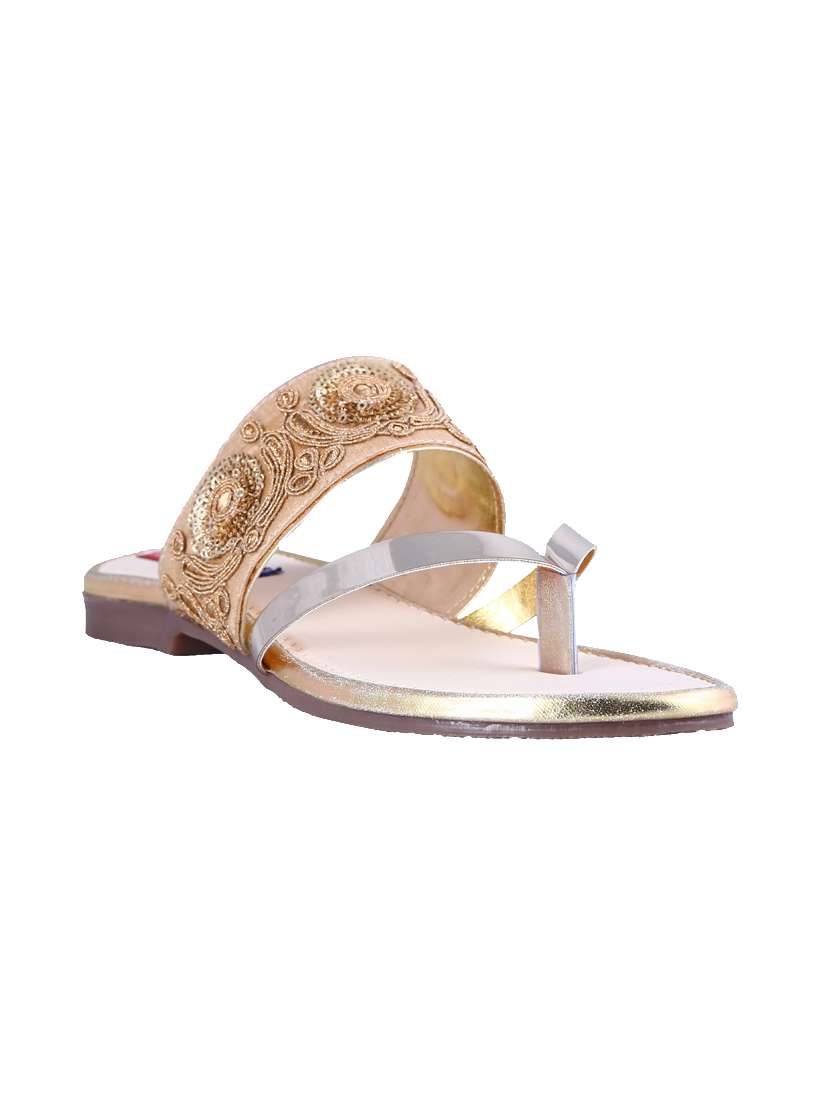 gold toe separator sandals