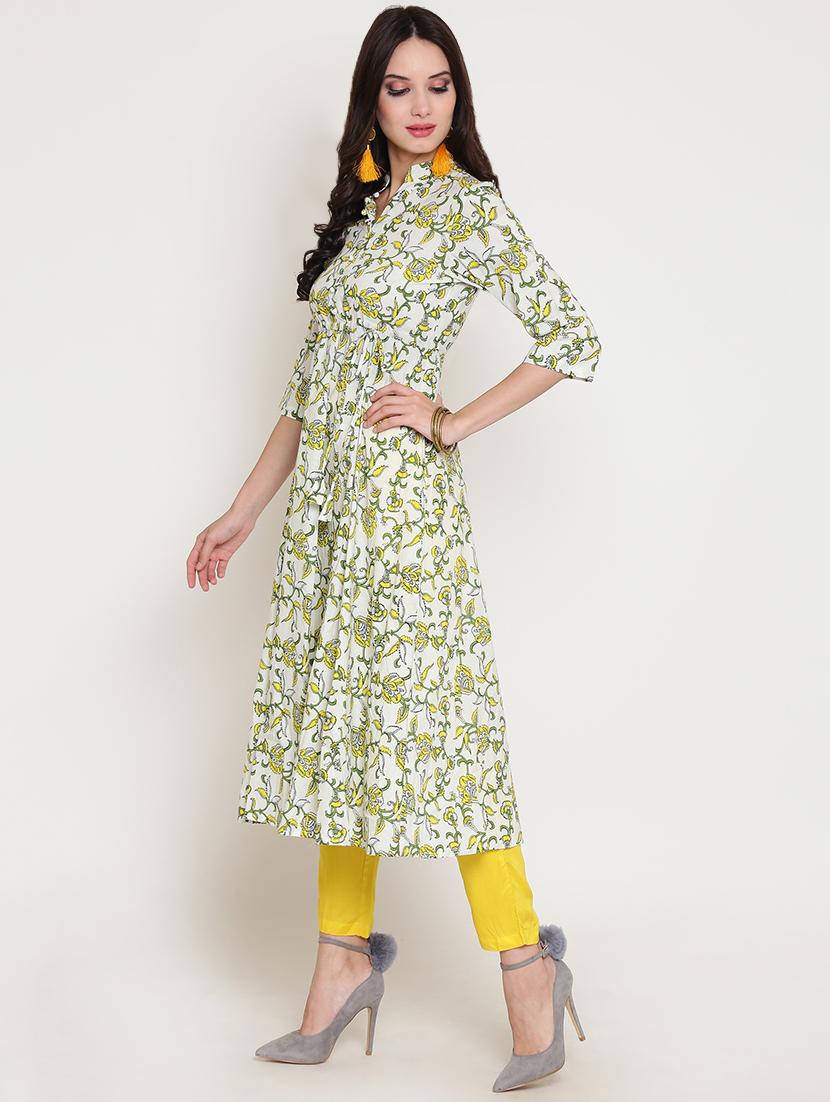 floral kurta palazzo set - 16342765 - Standard Image - 1