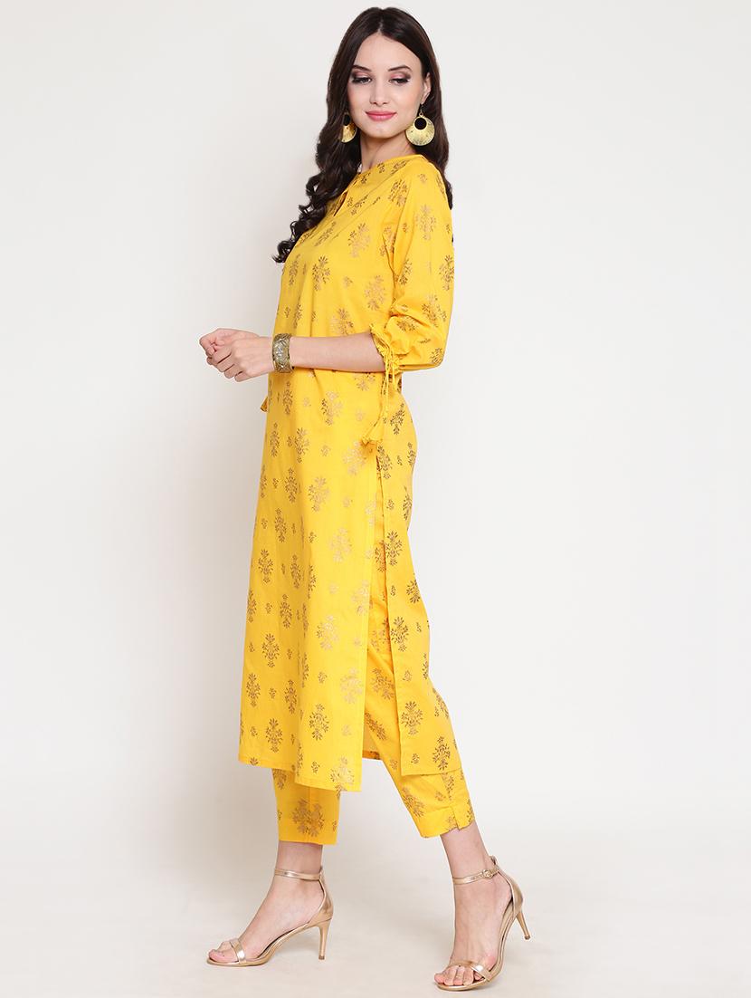 printed kurta palazzo set - 16342775 -  Standard Image - 1