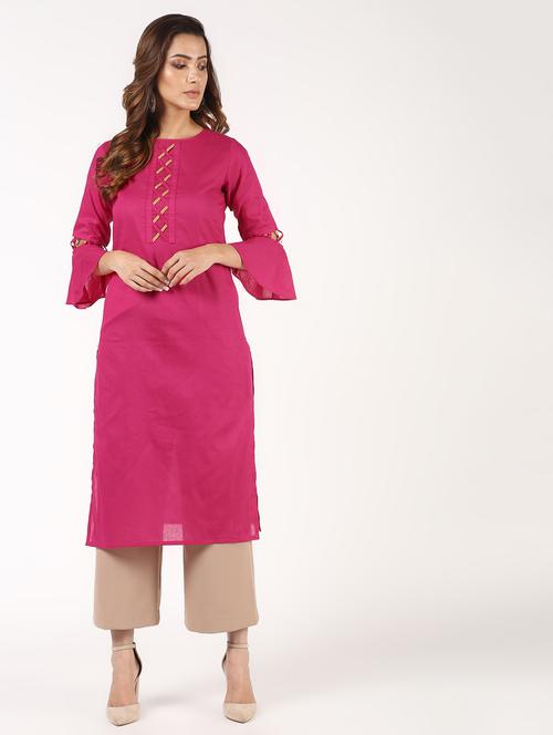 women's straight kurta - 16343576 -  Standard Image - 0