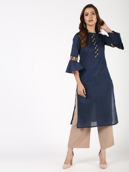 women's straight kurta - 16343577 - Standard Image - 0