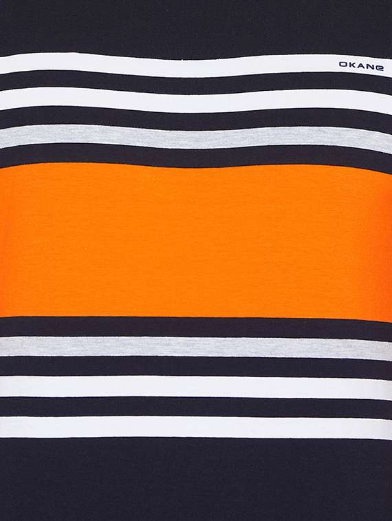 navy blue striped t-shirt - 16345162 -  Standard Image - 4