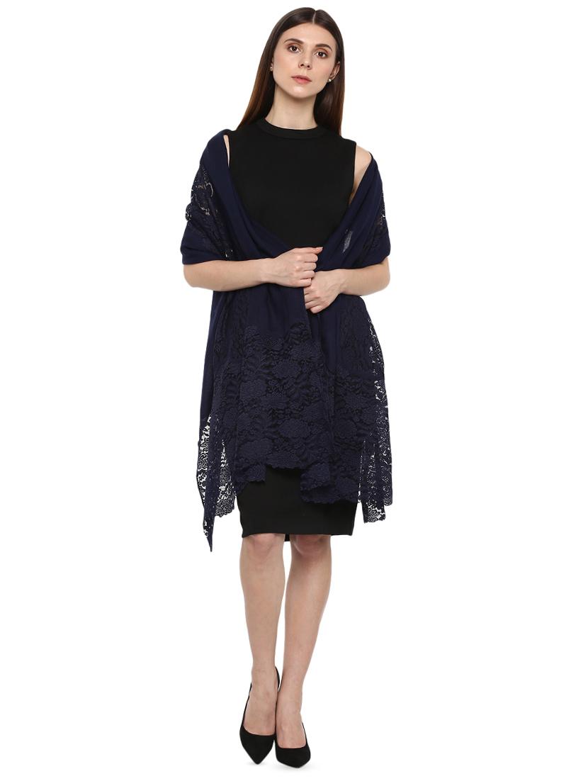 women's self design print stole - 16346187 - Standard Image - 1