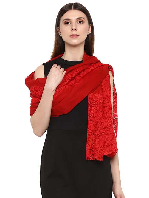 women's self design print stole - 16346245 -  Standard Image - 0