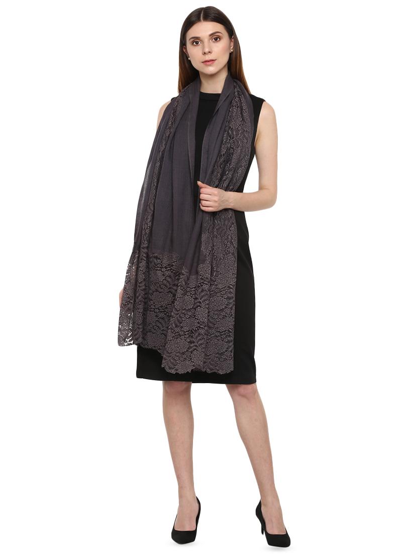 women's self design print stole - 16346260 - Standard Image - 1