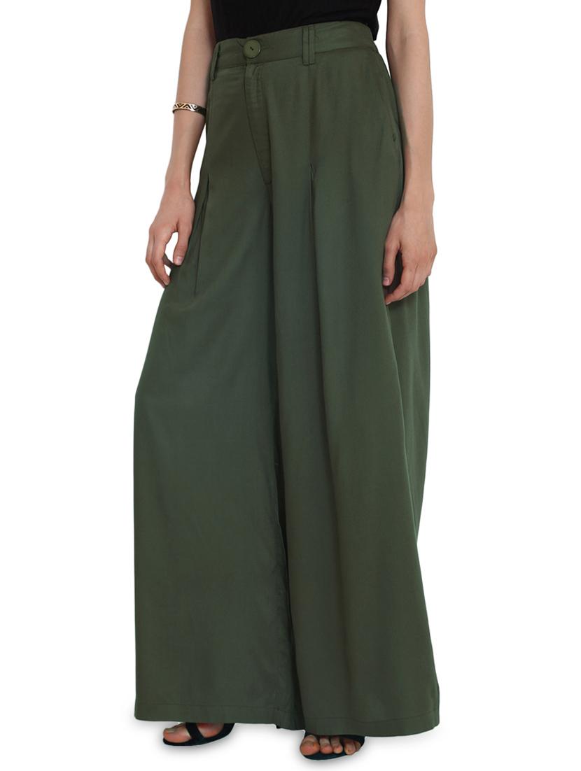 high rise pleat detail trouser - 16346286 -  Standard Image - 1