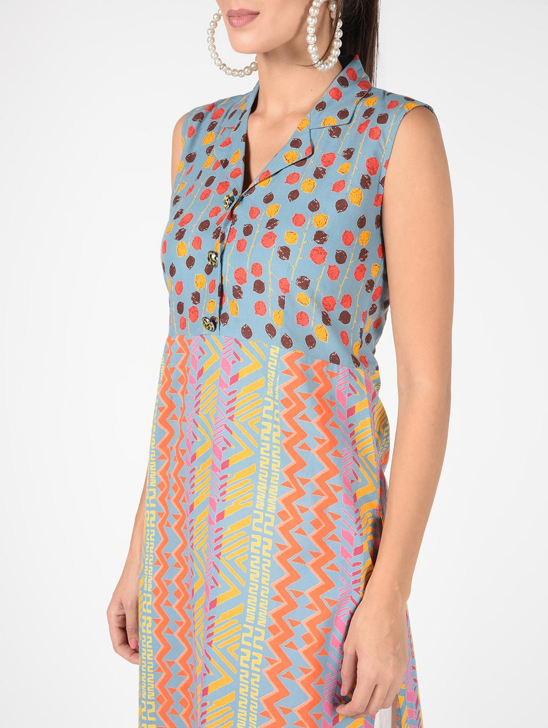 printed straight kurta pant set - 16346402 - Standard Image - 4