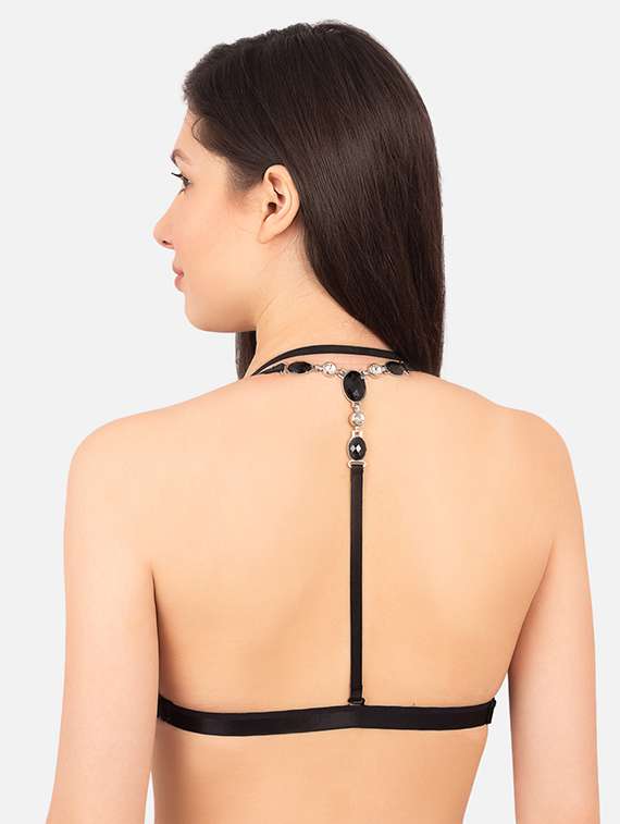 front open styled back plunge bra - 16346964 -  Standard Image - 1