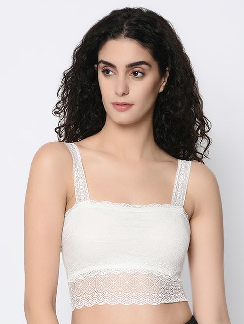 laced detail bralette - 16346995 -  Standard Image - 0