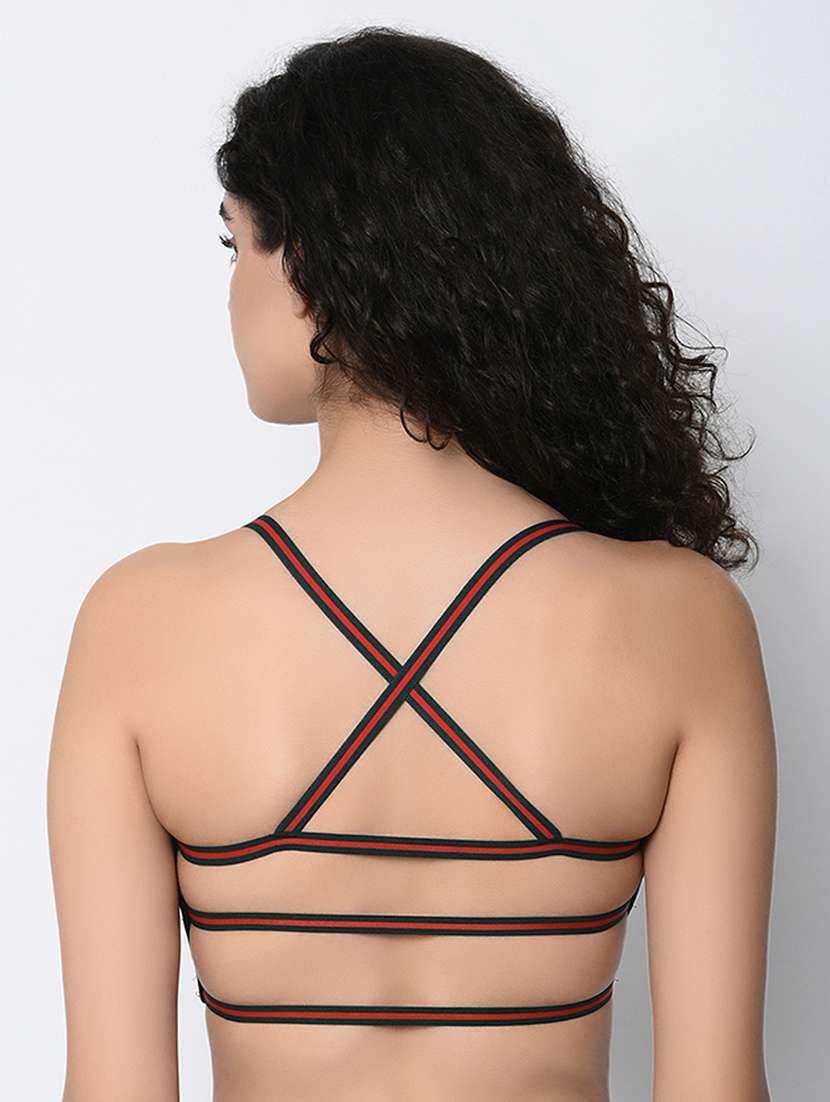 styled back sports bra - 16347006 - Standard Image - 1