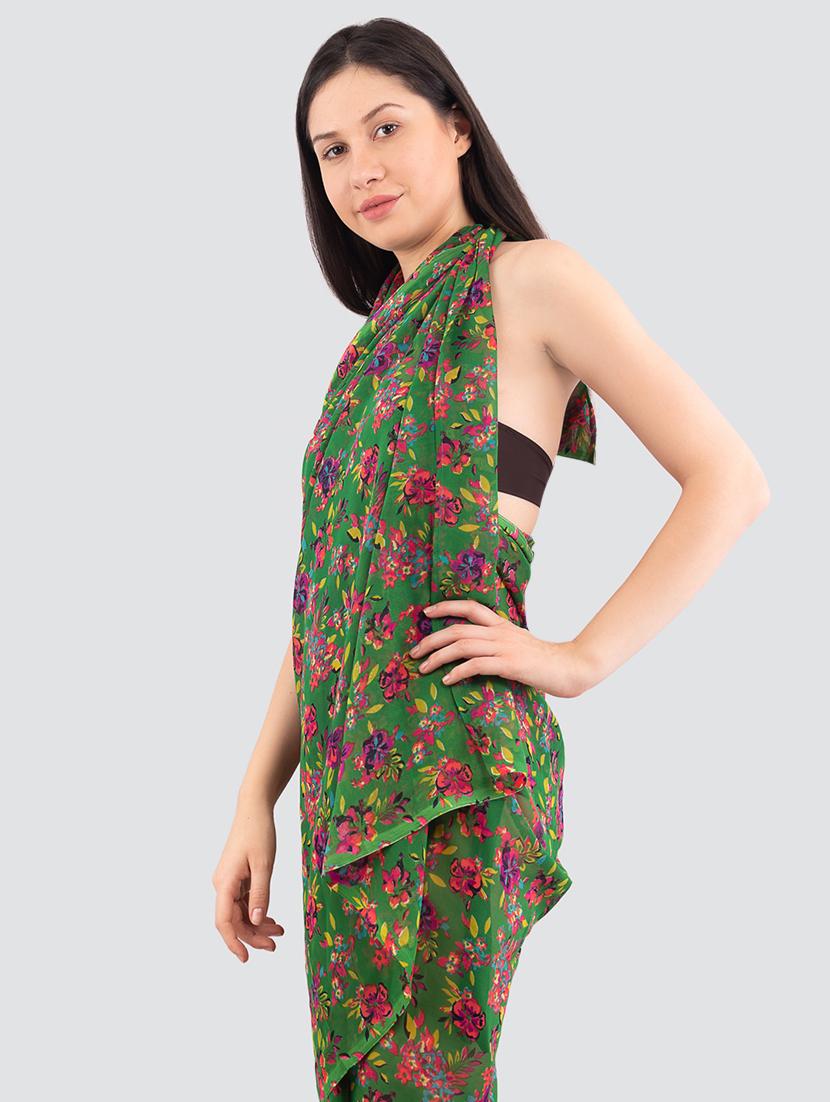 green floral sarong - 16347055 - Standard Image - 1