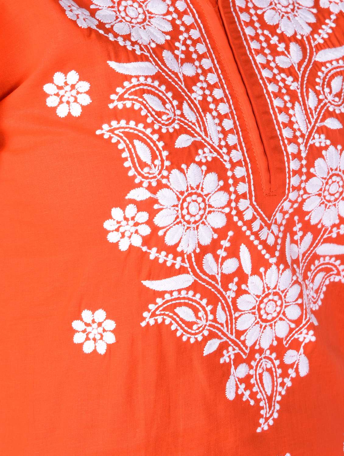chikankari straight kurta - 16347070 - Standard Image - 4