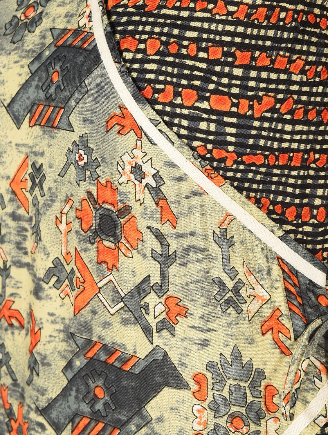 printed angrakha kurta pant set - 16348798 - Standard Image - 4