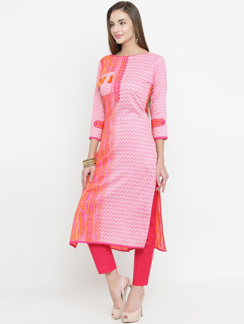 geometrical printed kurta pant set - 16349721 -  Standard Image - 1