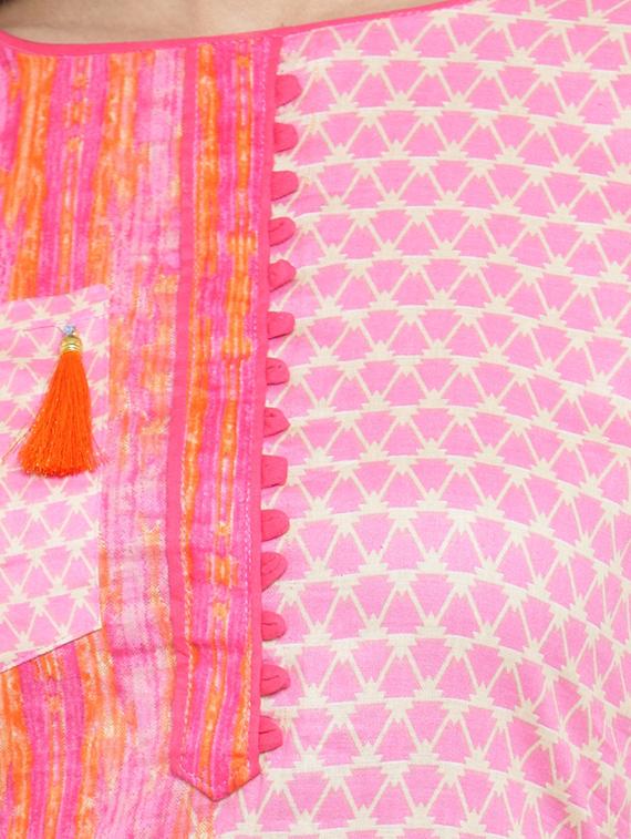geometrical printed kurta pant set - 16349721 - Standard Image - 4
