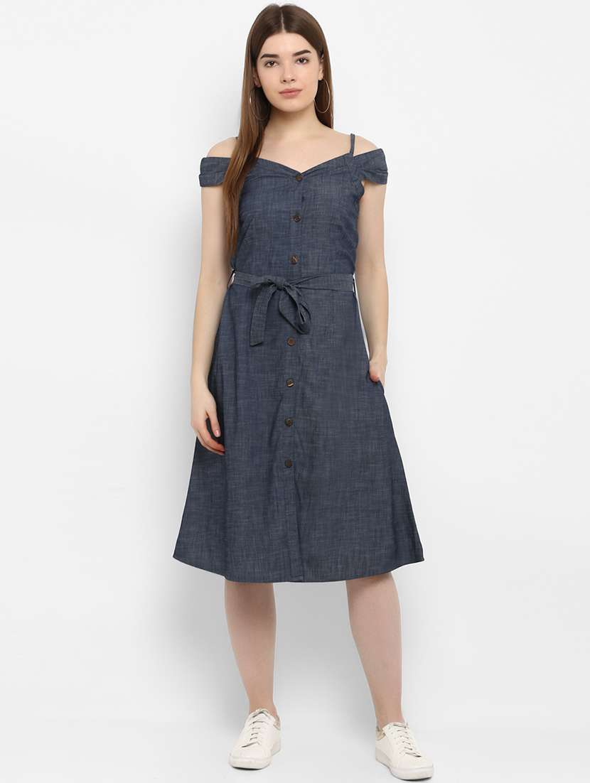 tie front a-line dress 