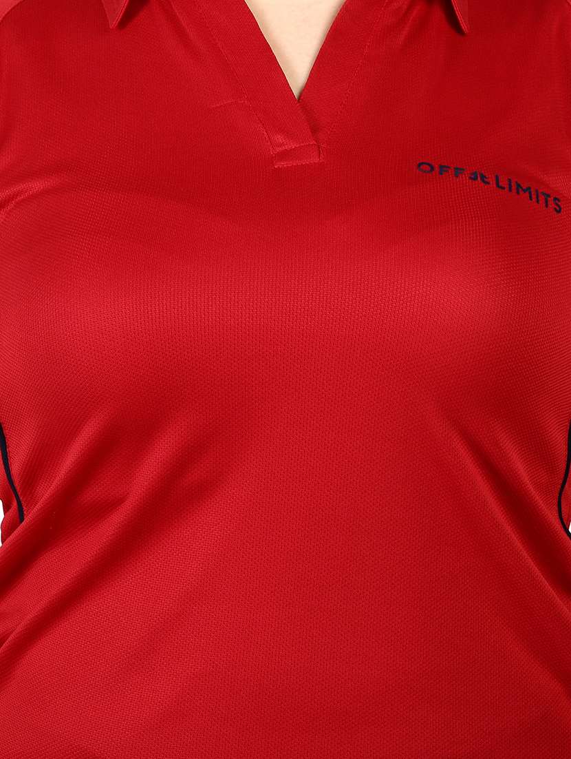 women's plain polo neck t-shirt - 16357265 -  Standard Image - 4