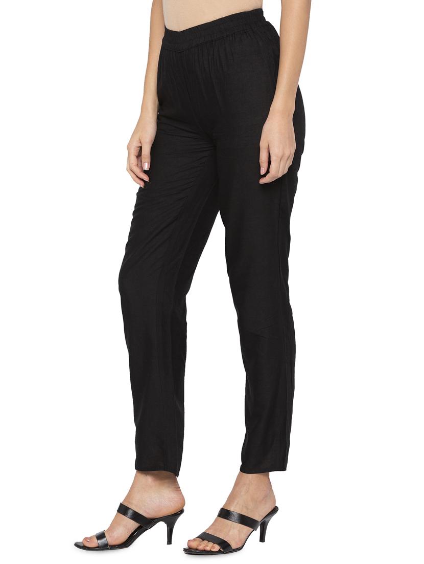 elastic waist high rise trouser  - 16360353 -  Standard Image - 1
