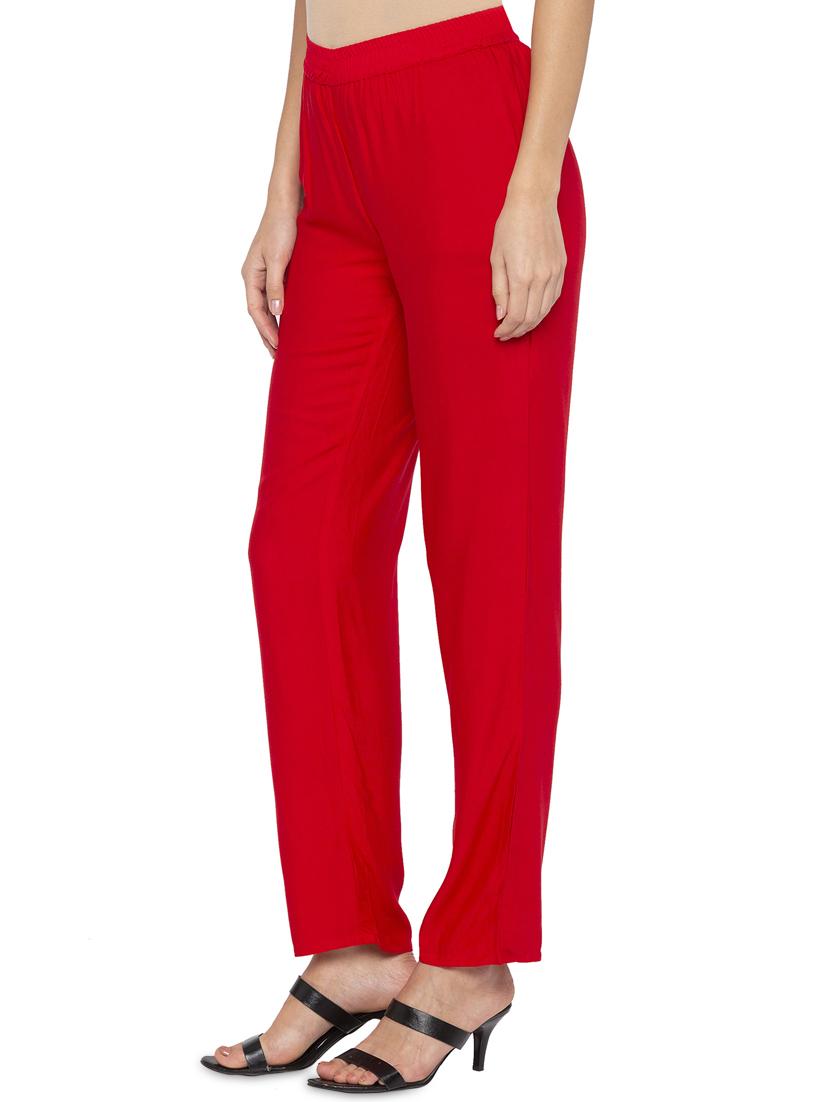 elastic waist high rise trouser  - 16360356 -  Standard Image - 1