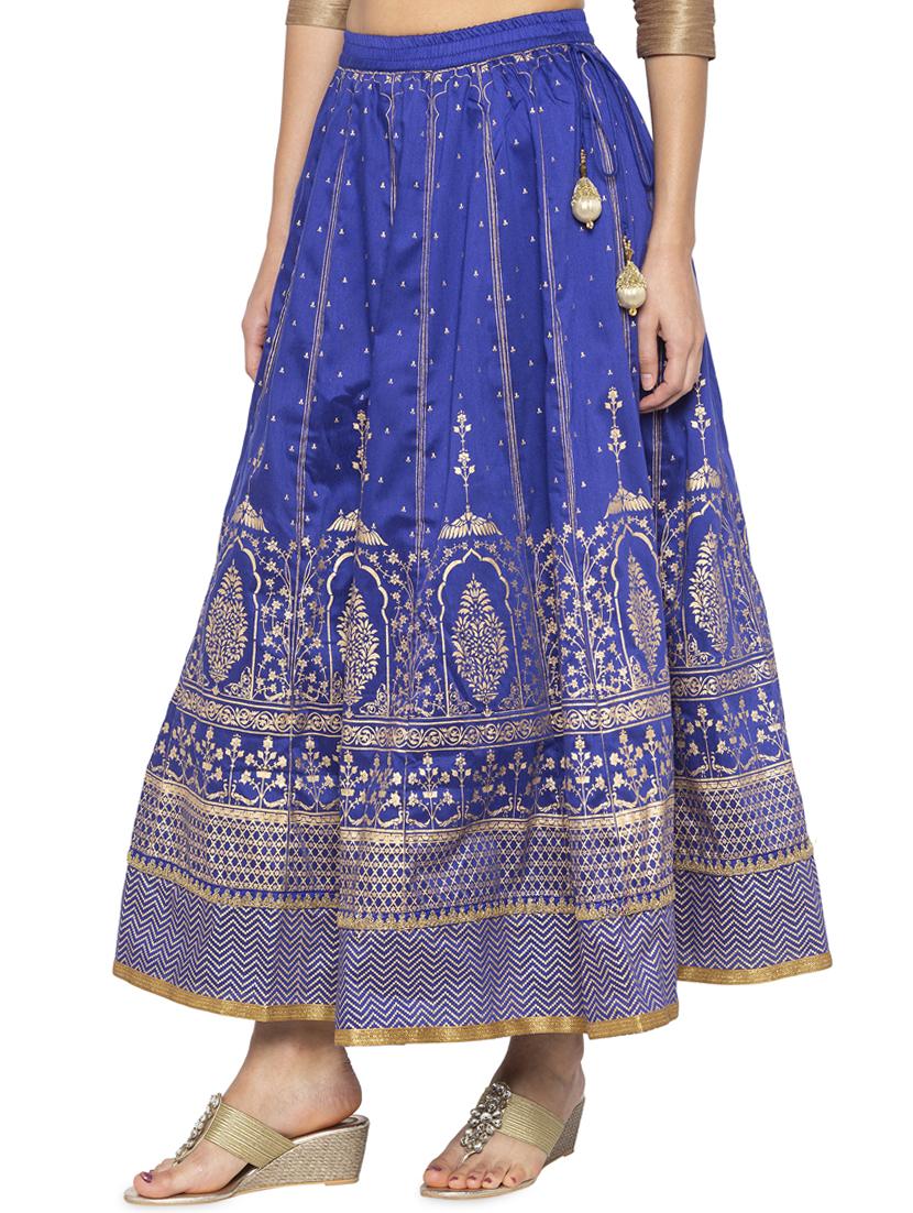 printed flared skirt - 16360691 - Standard Image - 1
