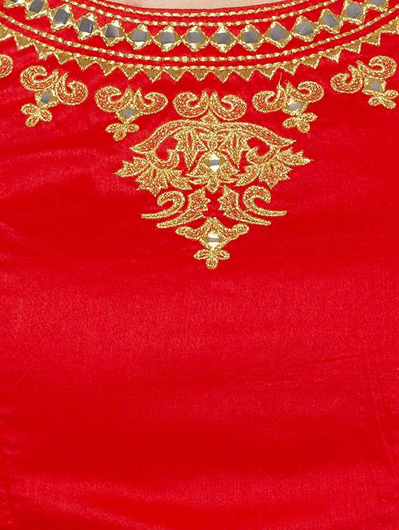 embroidered straight blouse - 16360802 - Standard Image - 4