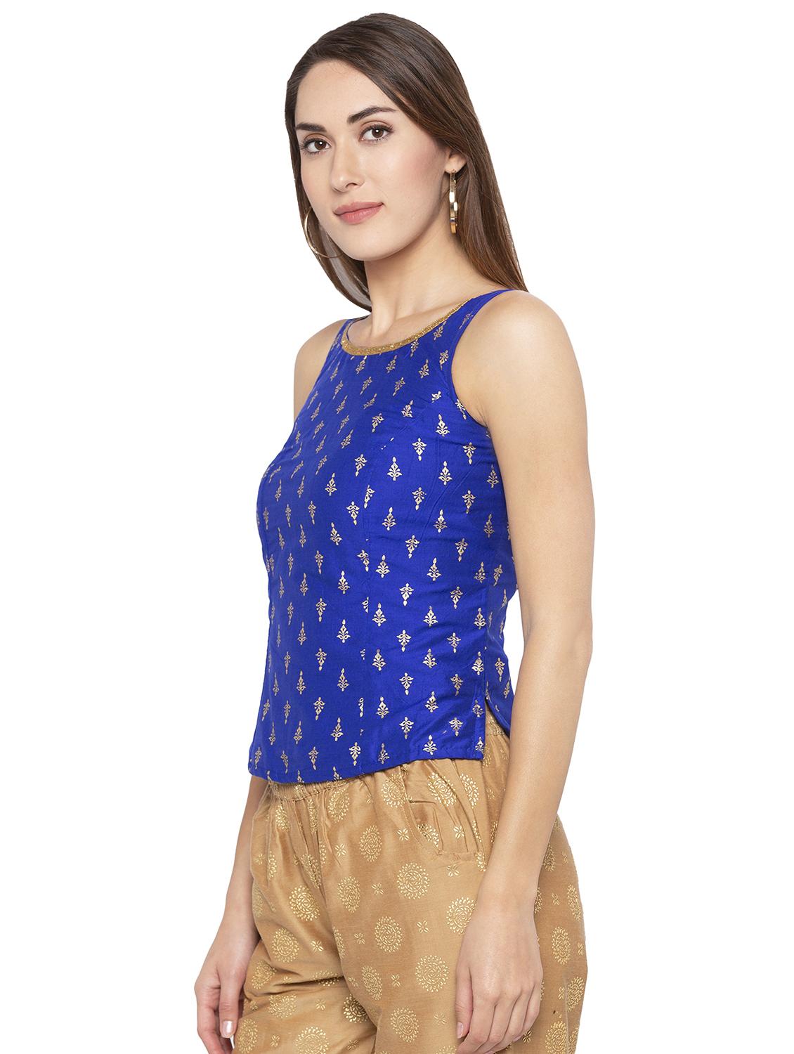 block print straight kurti - 16360837 - Standard Image - 1