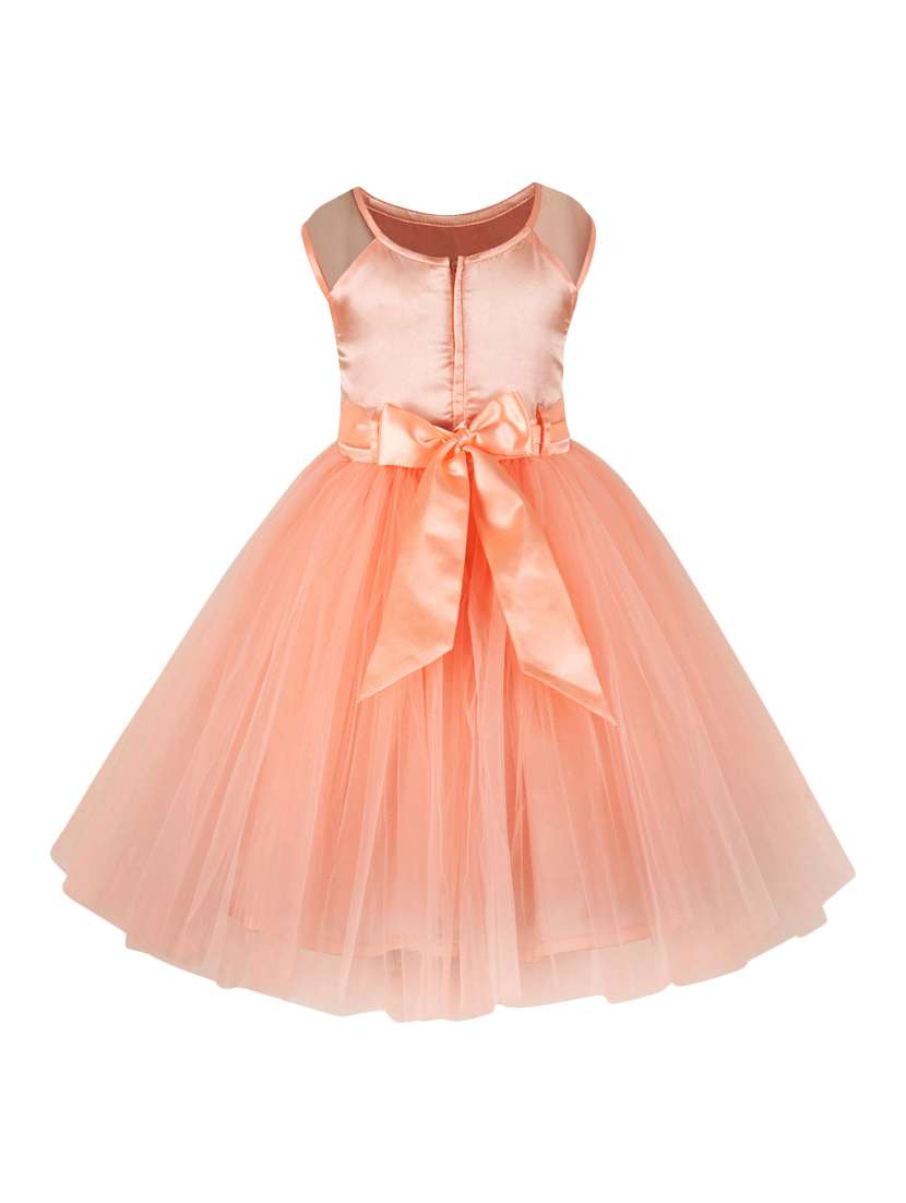 floral patched bow tie frock - 16361066 - Standard Image - 1