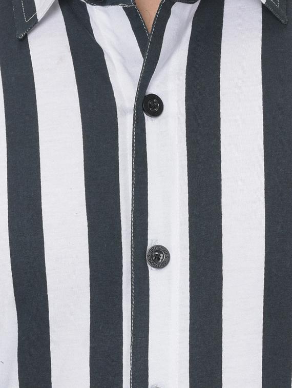 mens stripes casual shirt - 16363620 - Standard Image - 4