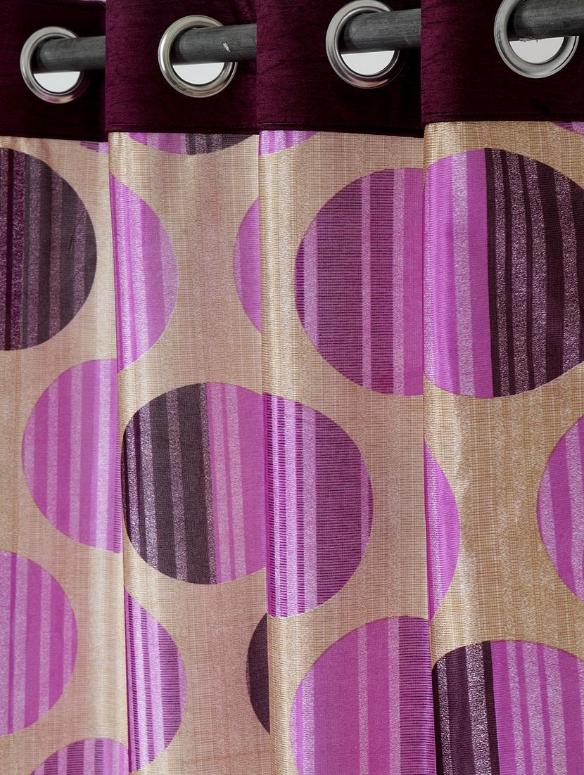 polyester printed long door curtains - 16363887 - Standard Image - 1