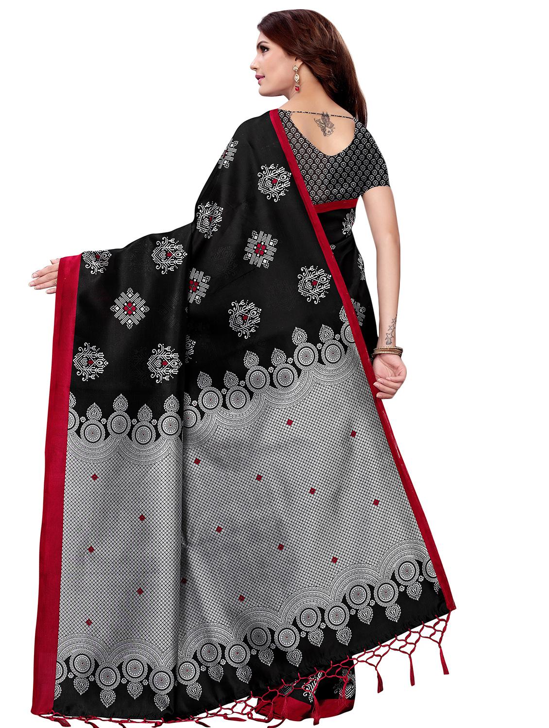conversational printed mysore silk saree with blouse - 16365999 - Standard Image - 1