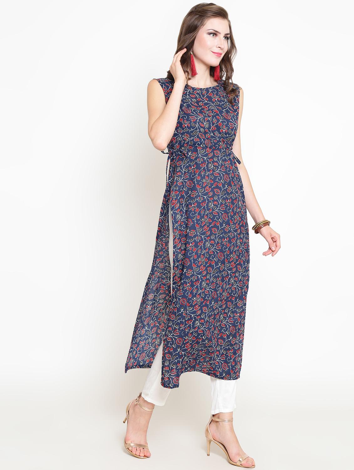 kalamkari printed kurta pant set - 16369226 - Standard Image - 1