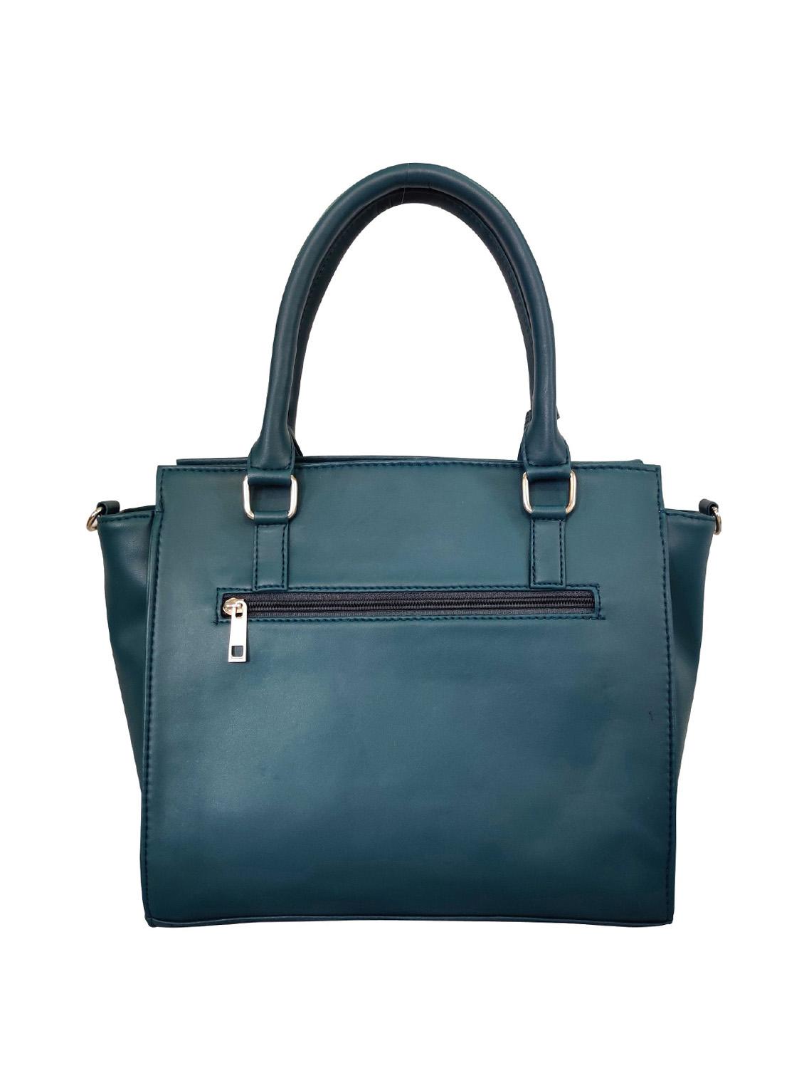 green leatherette (pu) regular handbag - 16370252 - Standard Image - 1