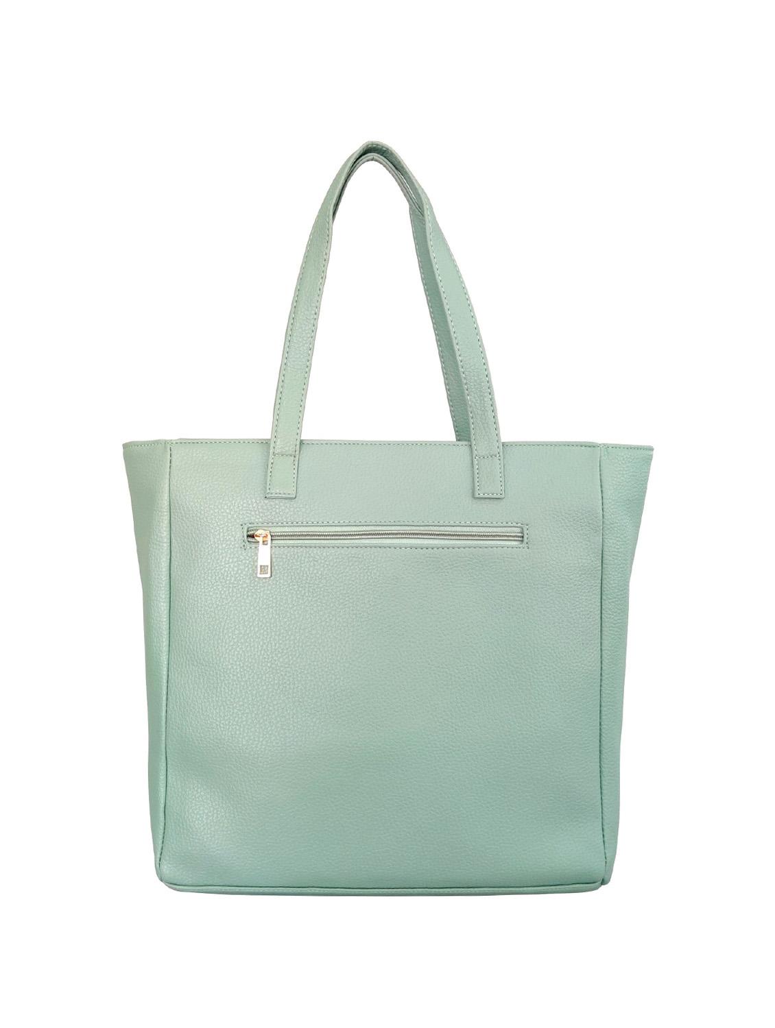 green leatherette (pu) handbag - 16370257 - Standard Image - 1
