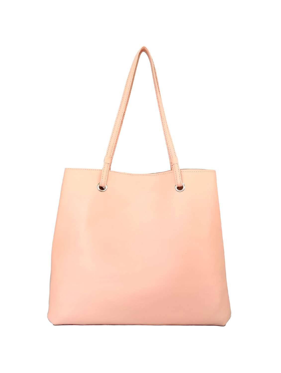 pink leatherette (pu) handbag - 16370263 -  Standard Image - 1