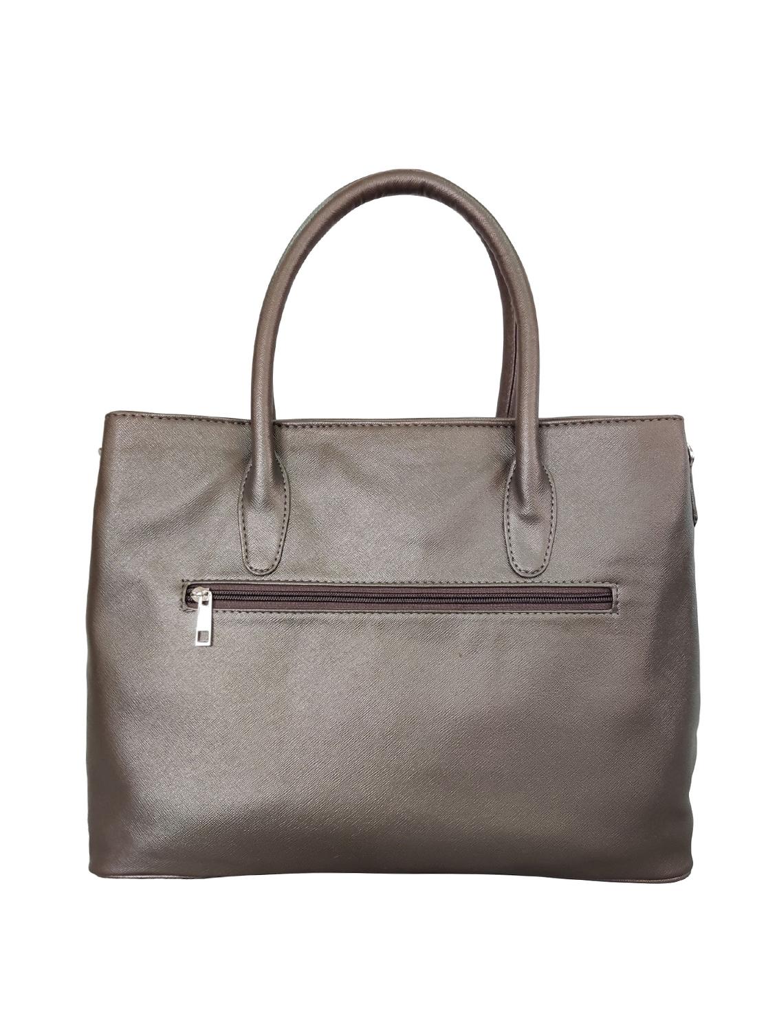 grey leatherette (pu) regular handbag - 16370264 - Standard Image - 1