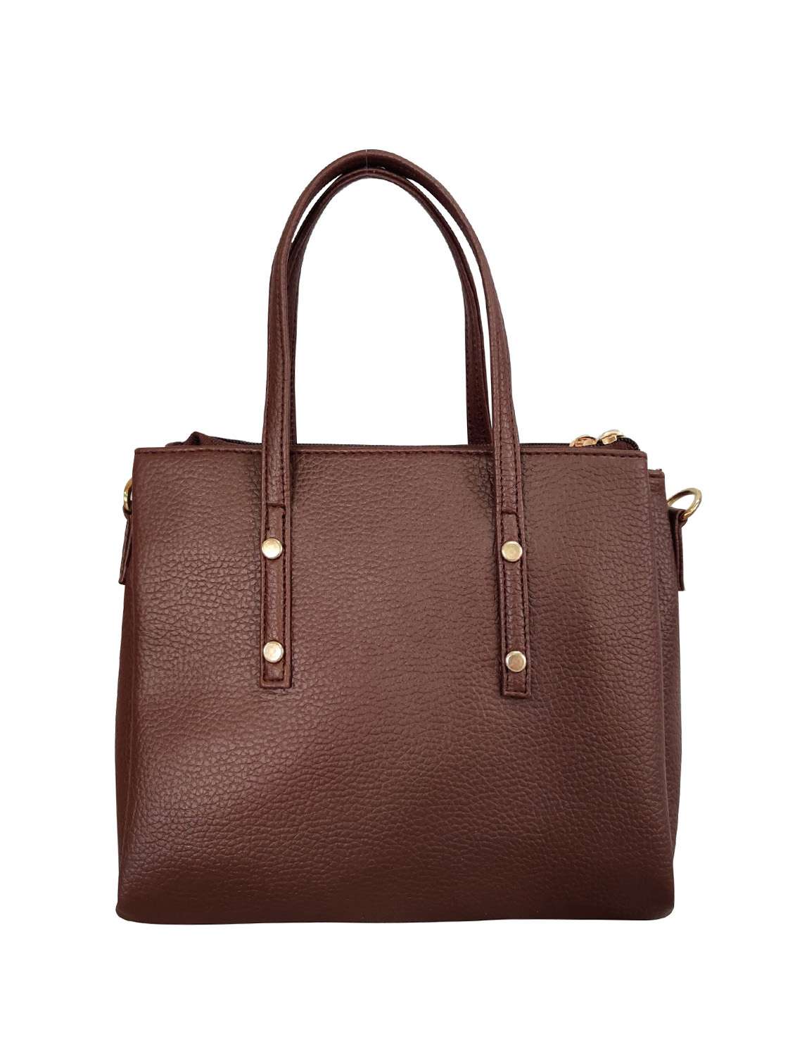 brown leatherette (pu) handbag - 16370275 -  Standard Image - 1