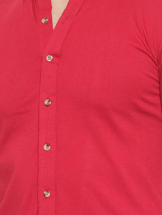 mens solid casual shirt - 16370373 -  Standard Image - 4