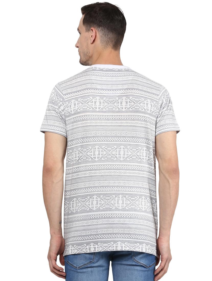 grey printed t-shirt - 16373185 - Standard Image - 1