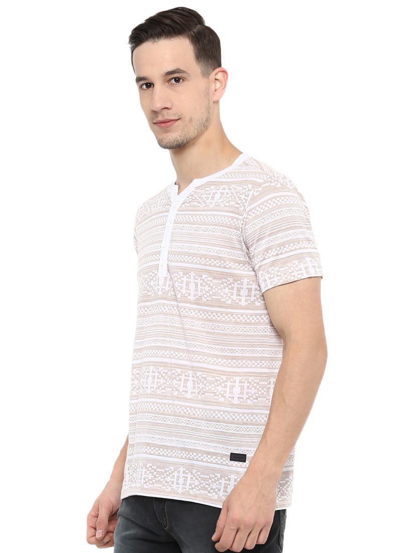 brown printed t-shirt - 16373186 - Standard Image - 1